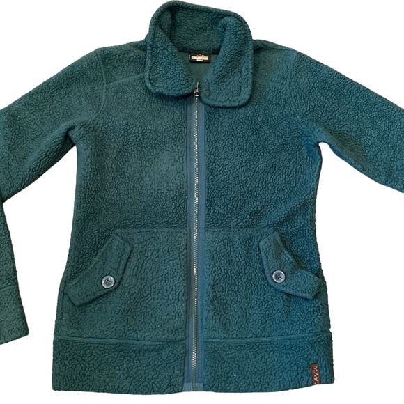 KAVU Forest Green Sherpa Jacket Small - Picture 3 of 8